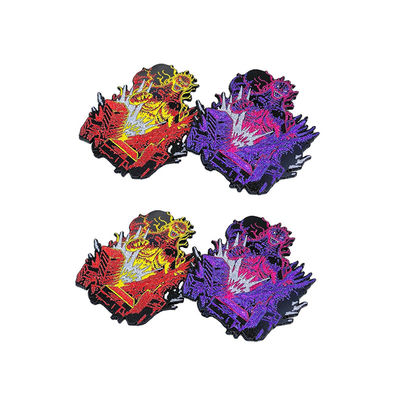 Purple Sandblast Size Custom Logo Lapel Pins Metal Pin Badges Crafts Custom