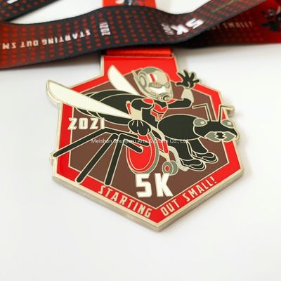 Uv Printing Swimming Cycling Single Custom Medal Personalized Award Medals