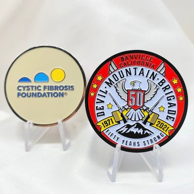 Gold Souvenir Custom Made Commemorative Coins Round  Collecting Challenge Coins