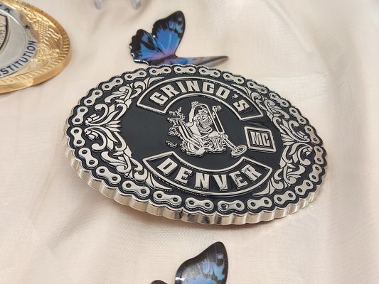 Alloy Automatic Belt Buckle Zinc Alloy Copper Custom Logo Buckle For Ratchet