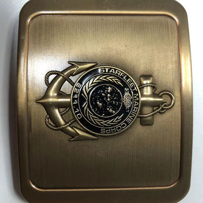 Custom 3D Logo Motorcycle Antique Belt Buckle Nickel Soft Enamel Belt Buckle