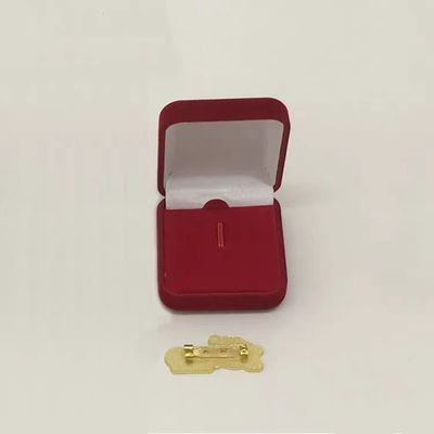 Small square  Hard Gift Packaging Box Lapel Pins Packing Velvet Box