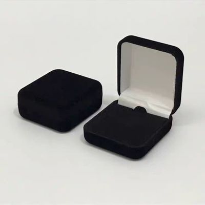 Small square  Hard Gift Packaging Box Lapel Pins Packing Velvet Box