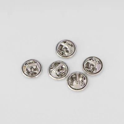 11mm Metal Butterfly Clasp Pin Back Lapel Pins Locking Enamel Pin Clutch Back