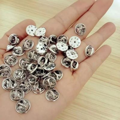 No Tools Silver Clutch Back Pin Clutch Metal Pin Back Locking