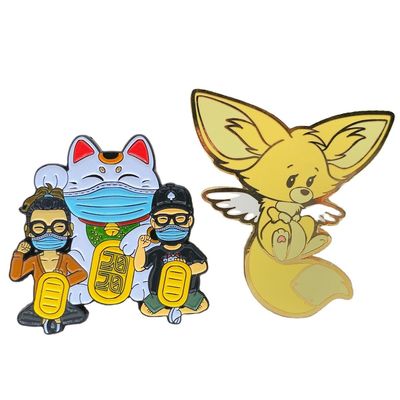 Custom Logo Enamel Pins Soft meta Badge Company Label Pin high quality Soft Enamel Pin