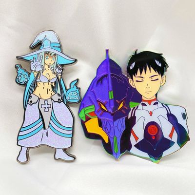 Cartoon Hard  Custom Lapel Pins Soft Enamel Pin UV Print Badge Logo Maker Cute Anime