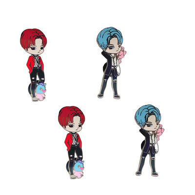 kopen Gepersonaliseerd ontwerp Hard Emaille Zink Alloy Metal Badge Lapel Pin voor identiteit en decoratie online manufacture