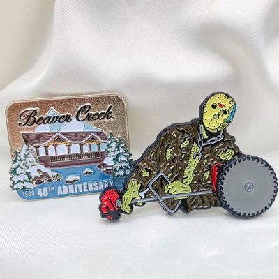 China metal crafts custom basketball metal badge custom lapel pin