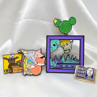 Custom Wholesale Logo Metal Cute Cartoon Enamel Lapel Craft Pin