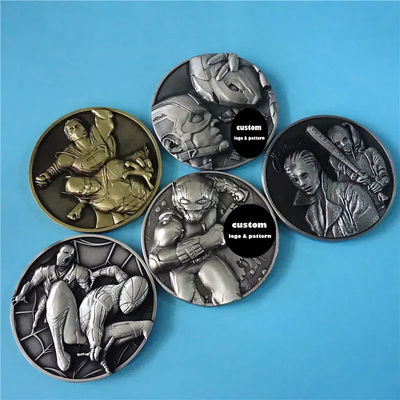 Cheap Custom Made 3D Zinc Alloy Brass coin Metal Enamel Gold Silver Metal Souvenir Coins Challenge Coins