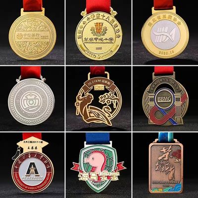 Zinc Alloy Embossing Personalised Sports Medals Gifts Custom Academic Medals