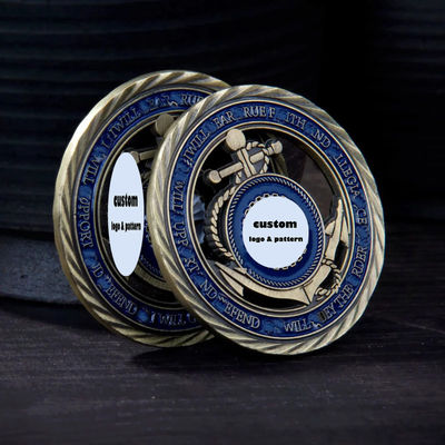 1.5inch Brass Custom Coins Commemorative Custom Made Silver Coins