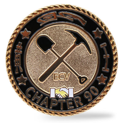 kopen Goud geplatte zachte emaille aangepaste munt 2 inch commemoratieve uitdaging munt voor verzamelobjecten online manufacture