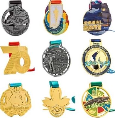 Soccer Trophies Custom Medals Sport Award Metal Enamel Football Custom Military Awards