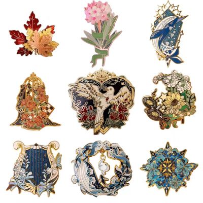 Custom Logo Metal Hard Enamel Badge Fashion Jersey Decorative Lapel Pins