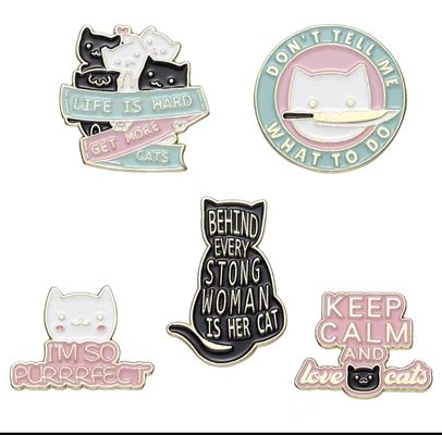 High Quality Casting Metal Crafts Rose Gold Plating Badge Pin Metal Hard Custom Enamel Pins