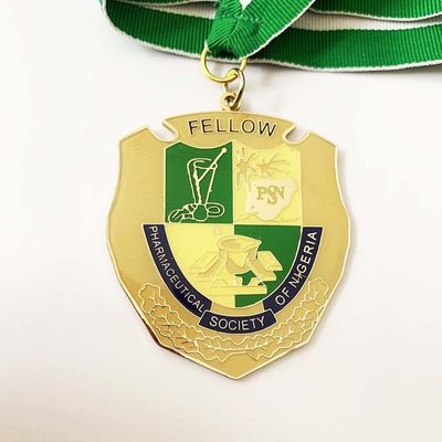 Custom Logo Sports Stamping Press Honorary Custom Event Medals Golden Cool Marathon Medals
