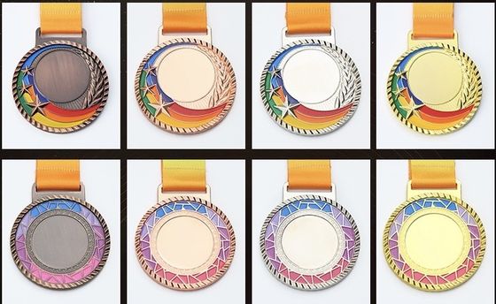 Race Metal Cycling Ride Personalized Medals Blank Medals For Engraving