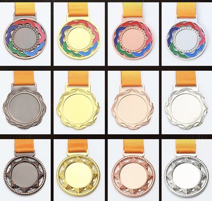 Race Metal Cycling Ride Personalized Medals Blank Medals For Engraving