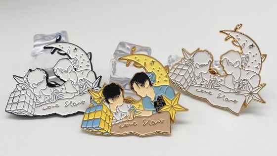 Metal Customer Size Personalized Enamel Pins Order Pins With Logo 0.5in