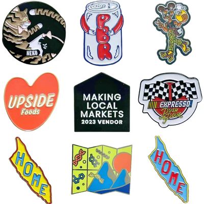 Manufacturer No Minimum Custom Logo Metal Lapel Pin Badge Brooch Hard Soft Enamel Pins Custom Pin for Souvenir