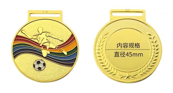 Free Design of High Quality 2D 3D Gold Silver Copper Football Metal Crafts Sports Saccor Custom Medals