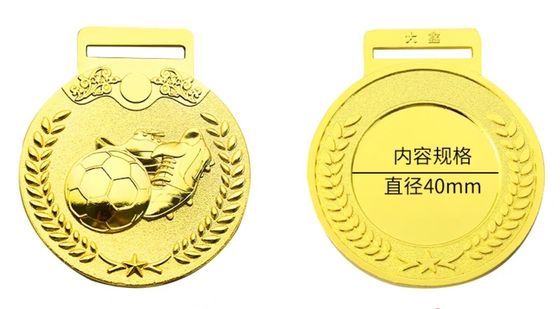 Free Design of High Quality 2D 3D Gold Silver Copper Football Metal Crafts Sports Saccor Custom Medals