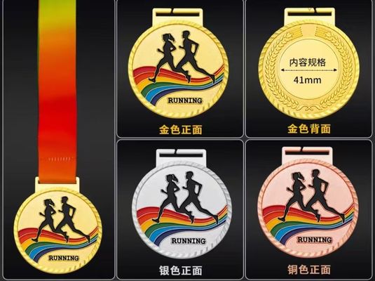 No Minimum Trophies and Medals China Manufacturer Design Metal Promotional Medal Custom Medals for Run