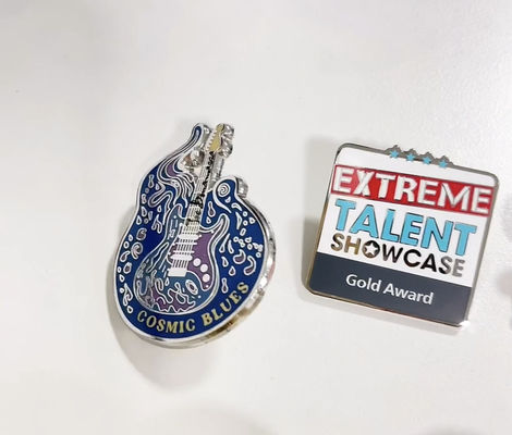 Plated Metal Crafts Customized Hard Enamel Lapel Pin Business Gifts Metal Logo Design Pins For Clothes