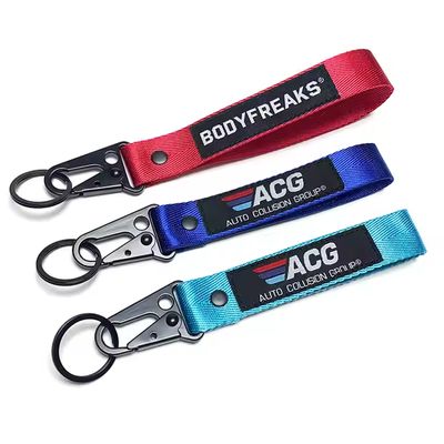 kopen Custom Logo Polyester Lanyard Neck Strap met zijschermprint voor ID-kaarten en sleutelkettingen online manufacture