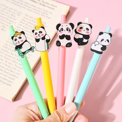 kopen Custom Acrylic Clip Pens Soft PVC Cartoon Characters Gel Ball Point Pen met Logo Plastic Business Promotion Pen online manufacture