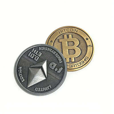 kopen Dubbelzijdige aangepaste munt met letterpress bedrukking en antiek bronzen afwerking voor motorclubs en verzamelaars online manufacture