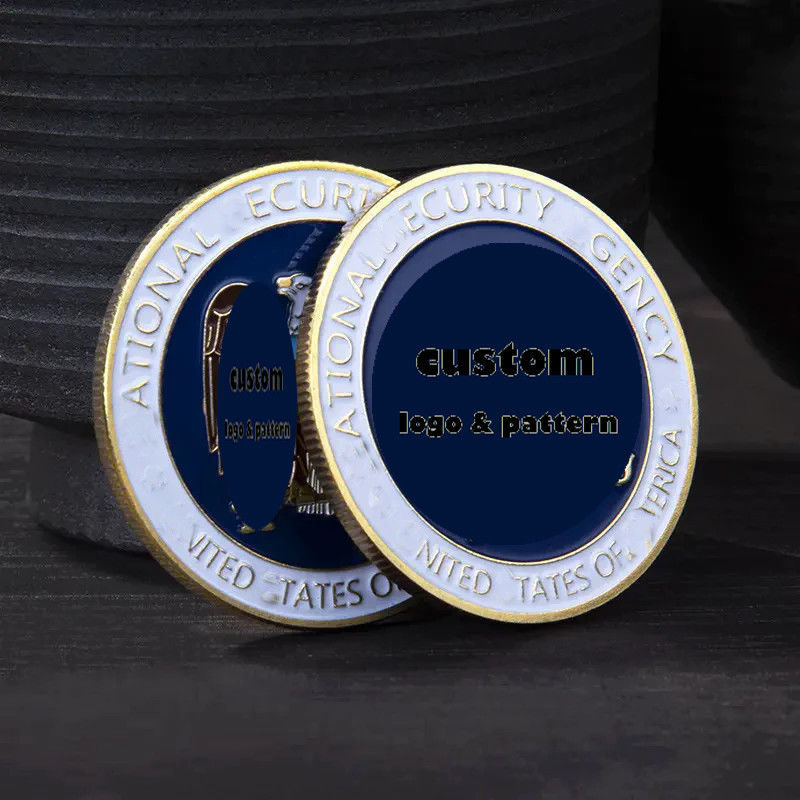 Custom  Your Own Logo Enamel Coins Collections 2d 3D Double Side Brass Silver Challenge Gold Coin