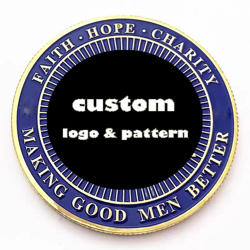 2D 3D Custom Logo Coins Soft Enamel Navy Commemorative Coins Customized