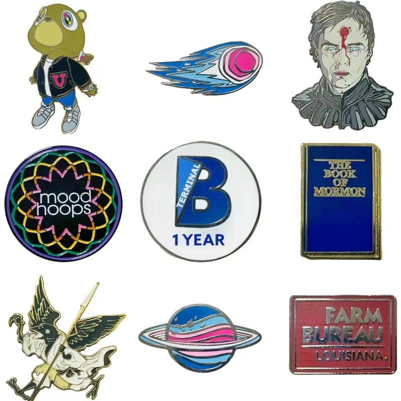 Manufacturer No Minimum Custom Logo Metal Lapel Pin Badge Brooch Hard Soft Enamel Pins Custom Pin for Souvenir