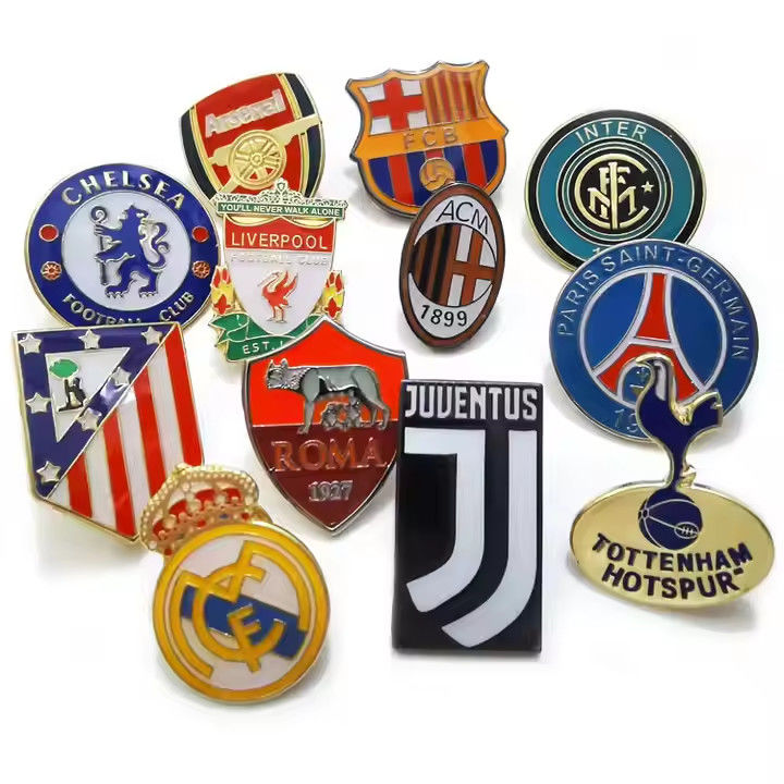 Barcelona Football Club Badge Sport Lapel Pin Enamel with Gold Plating Metal Angel Themed Stamped Christmas Occasion