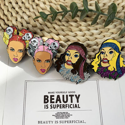 Cute Pin Badge Metal Logo Design Metal Crafts Custom Emaille Pin Hard Emaille Pin