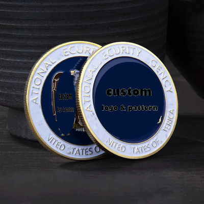 Gepersonaliseerd logo Gepersonaliseerd zilver geanodiseerd aluminium blanco's Metaal Gepersonaliseerd token Gepersonaliseerd uitdaging Gouden munt Voor gravure