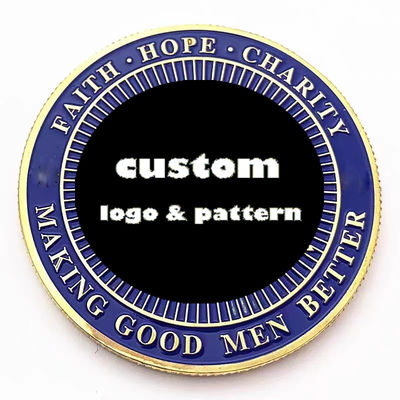 2D 3D Custom logo munten zachte glazuur marine herdenkingsmunten op maat