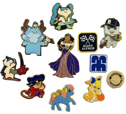 Fabrikant Custom Lapel Pin Badges Labels Ontwerp uw eigen logo Metal Crafts Soft enamel pins