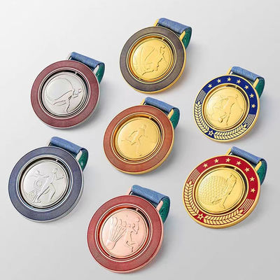 Zinklegering Gedrukt Gepersonaliseerde Sportmedalen Geschenken Op maat Academische Medailles