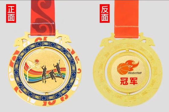 Geen minimum trofeeën en medailles China Fabrikant Design Metal Promotion Medal Custom Medals For Basketball
