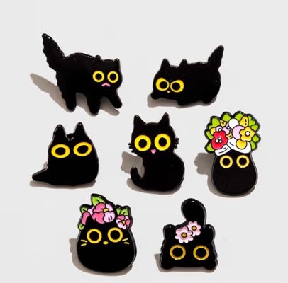 Hoogwaardige gietmetalen ambachten rozen goud geplatte badge pin metal hard custom enamel pins