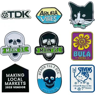 Persoonlijke lapelpinnen Verpersoonlijk uw badges met unieke maatwerk ontwerpen voor persoonlijke en zakelijke