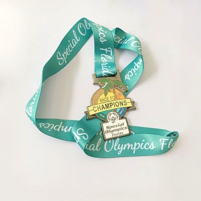 Custom Logo Sport Stempelpers Eervolle Custom Event medailles Gouden Cool Marathon medailles