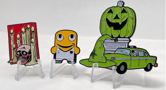 Goede prijs. 1,5 inch zachte emaille reversspeld op maat van zinklegering voor branding en identiteit online