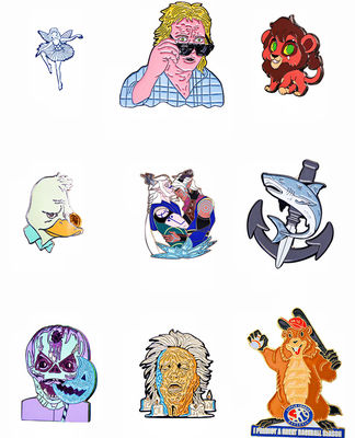 Aangepaste Soft Emaille Pin met Glitter Metalen Badge voor Anime & Cartoon