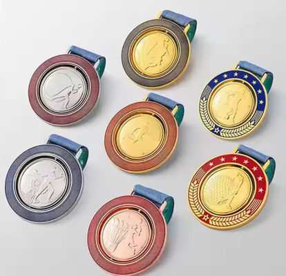 Europa en Noord-Amerika Regionaal kenmerk Design Metalen medaille zonder minimale trofeeën en die stampproces