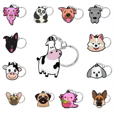 Goede prijs. Aangepaste metalen sleutelhanger met die struck/zacht glazuur en goud/zilver/zwart bekleding in aangepaste grootte voor promoties online